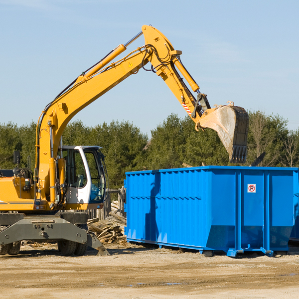 are there any restrictions on where a residential dumpster can be placed in Windfall Indiana